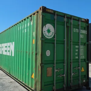 Contentor Marítimo 40 pés (12m) HC Verde – Usado 125069-3