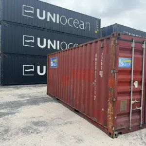Contentor Marítimo 20 pés (6m) DV Vermelho – Usado 216271-7