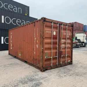 Contentor Marítimo 20 pés (6m) DV Vermelho – Usado 361205-8