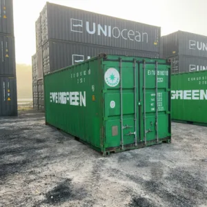 Contentor Marítimo 20 pés (6m) DV Verde – Usado 051821-0
