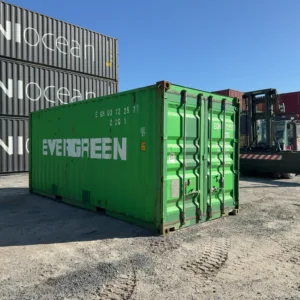 Contentor Marítimo 20 pés (6m) DV Verde – Usado 372257-1