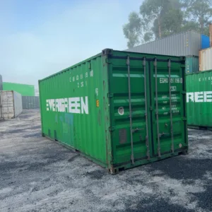 Contentor Marítimo 20 pés (6m) DV Verde – Usado 391196-0